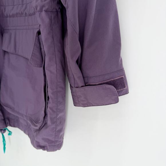 Vtg 90s Eddie Bauer Hooded Nylon Windbreaker Rain Jacket Mens Small - Picture 8 of 16